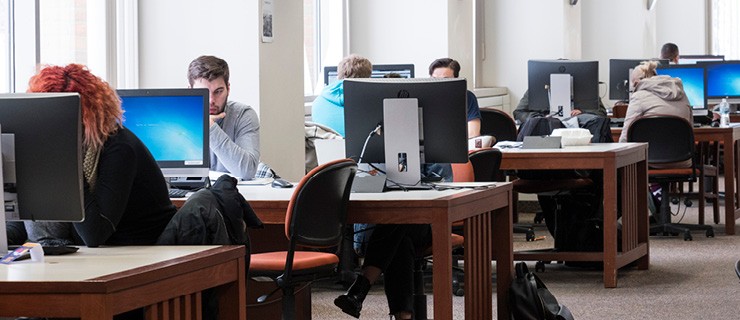 Students in computer lab